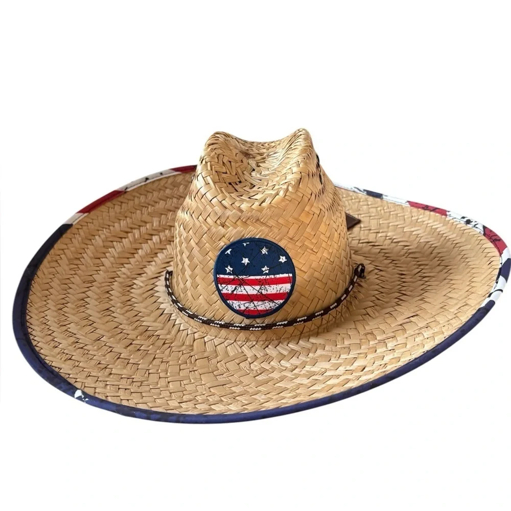 Peter Grimm Americana Straw Hat NEW
